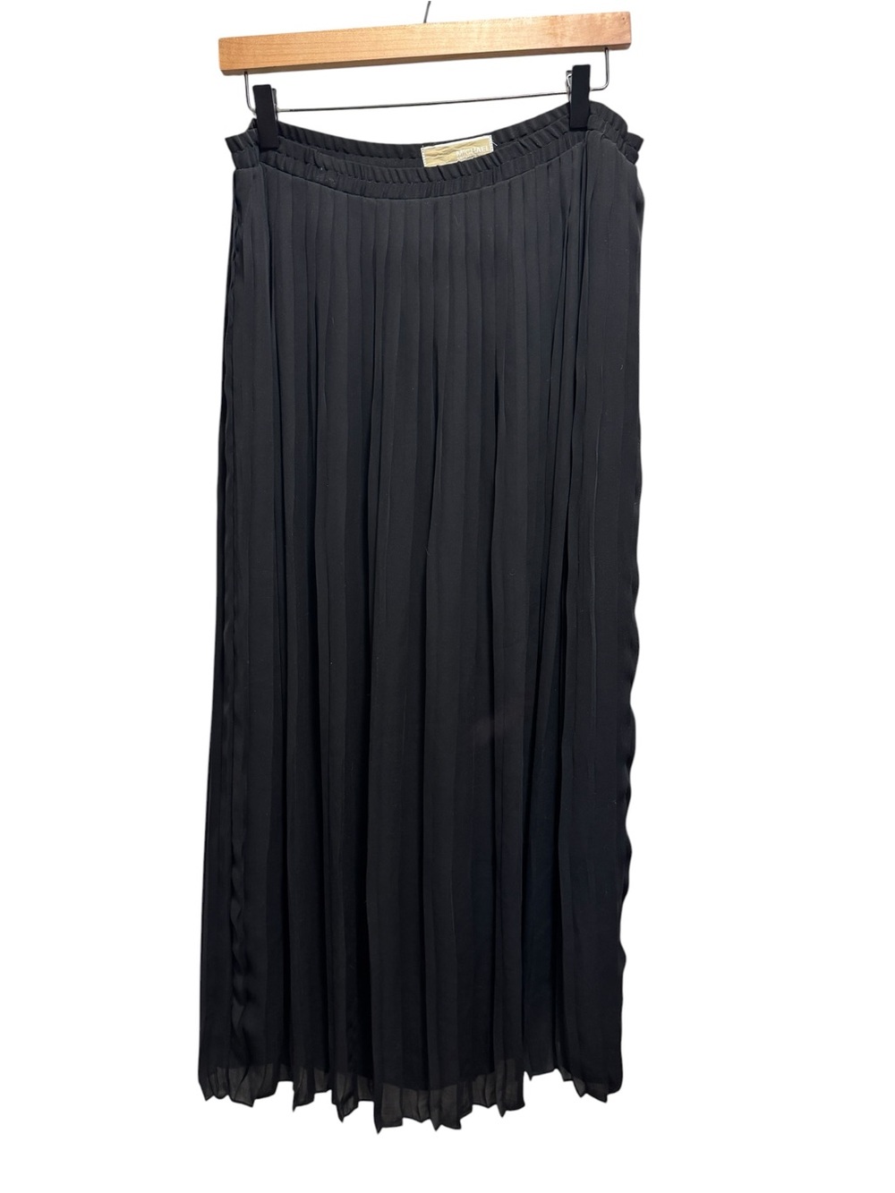 Michael Kors Black Pleated Maxi Skirt Size Small